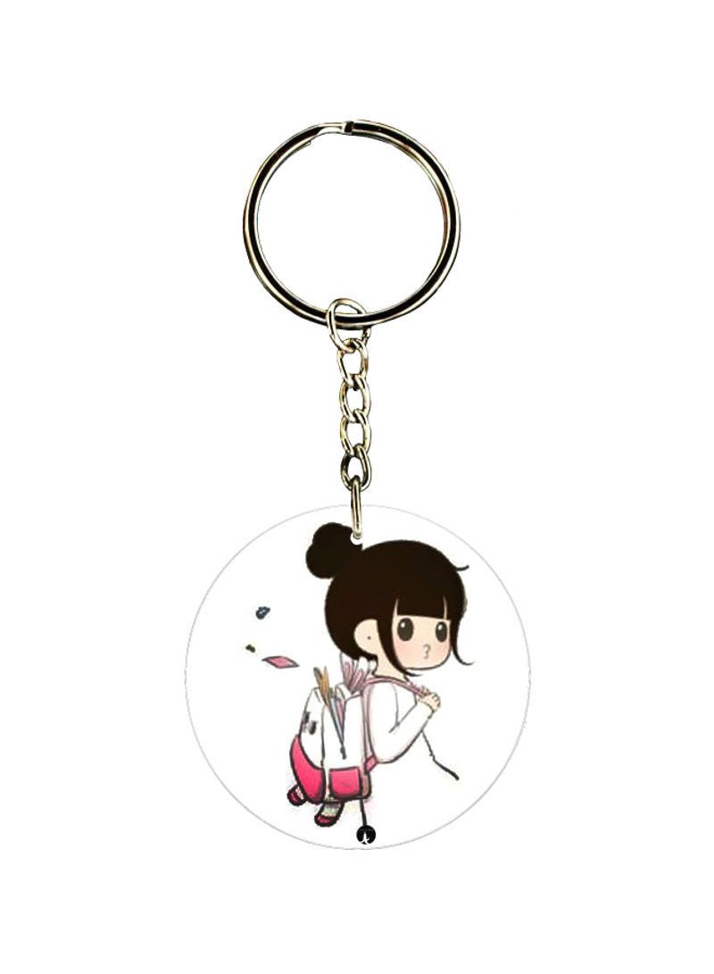 RKN Girl Printed Keychain