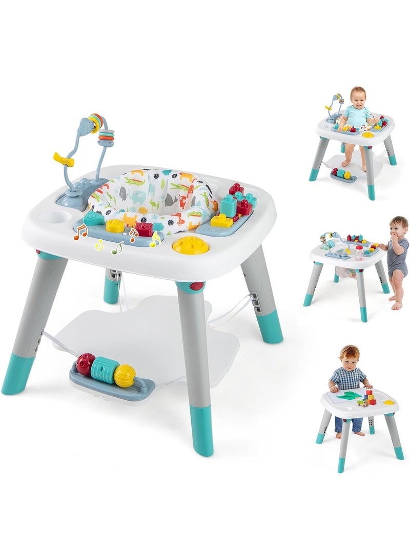 Kidilo 6-in-1 Baby Activity Center: Baby Jumper and Interactive Play Table with 360-Degree Rotating Seat, Detachable Toys and Music, Montessori-Inspired Design; Activity Center for Infants Aged 6–36 Months. - Image 1