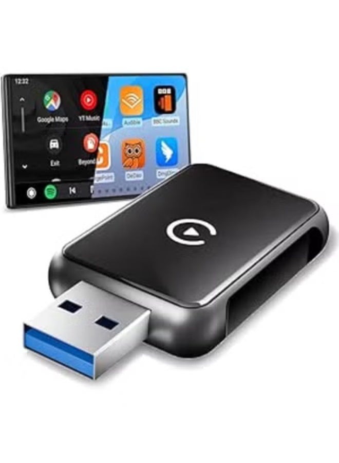 محول لاسلكي 2 في 1 (كاربلاي وأندرويد أوتو) - دونجل لاسلكي فائق السرعة والموثوقية - توصيل وتشغيل مباشر لموبايلات الآيفون (iOS 10+) والأندرويد (11+) - للسيارات من موديل 2016 فما فوق - Image 1