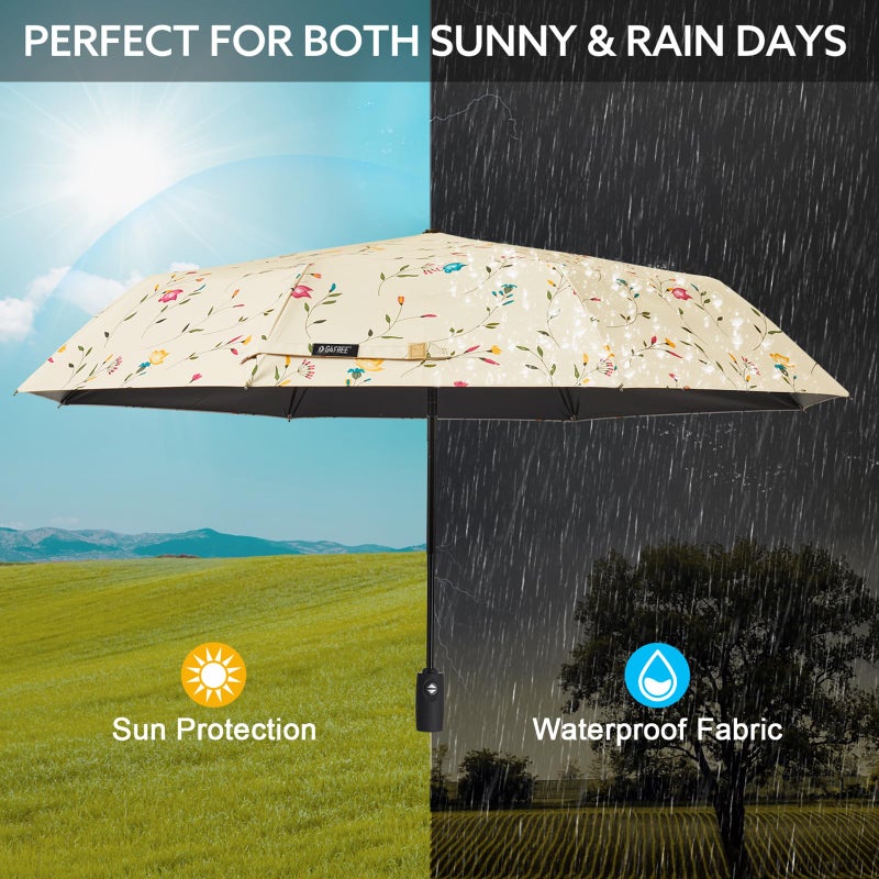 G4Free UPF 50+ UV Protection Large Travel Umbrella 42/46 Inch Auto Open Close Windproof Sun Blocking Umbrella - Image 5