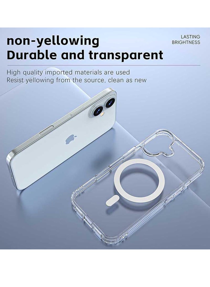 BORTONY iPhone 16 Plus Magsafe Support Wireless Charging Slim Protection Clear iPhone 16 Plus Cover Anti Scratch Magnetic iPhone 16 Plus Case 6.7 inch - Image 3