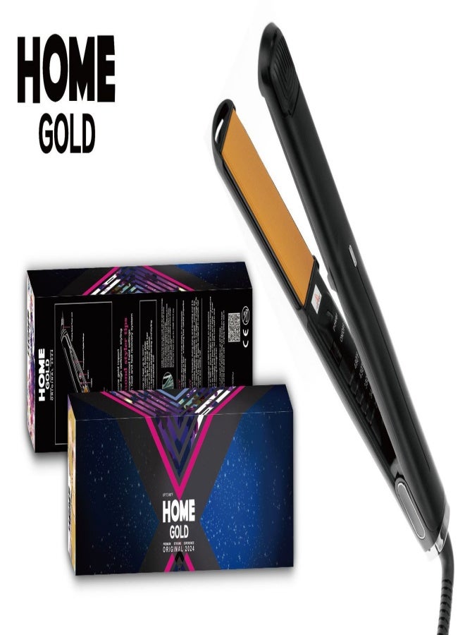 Home Hair Straightener and Curling Iron 2-in-1 Ceramic Hair Straightener with 5 Heat Settings Adjustable Temperature and Fast Heating - Image 3