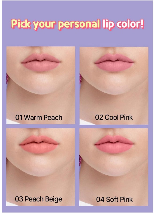 COLORGRAM - All In One Overlip Maker 04 Soft Pink Versatile Lip Liner & Contour Matte Finish Perfect For Daily Wear Bigger And Fuller Lips Plumping Effect Smoothcreamy Texture - Image 1