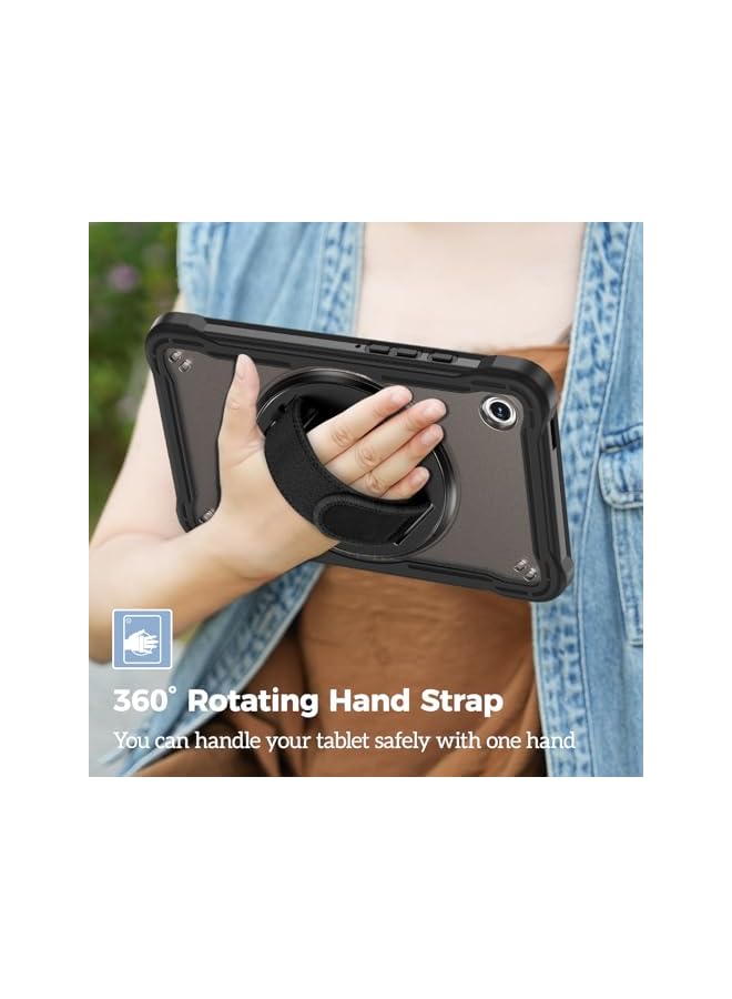 Procases Compatible for Galaxy Tab A9 8.7 Inch 2023 Case Heavy Duty Shockproof Rugged Case 360 Degree Rotatable Kickstand Protective Cover for 8.7 Inch Tab A9 Tablet Sm X110 X115 and X117 Black - Image 4