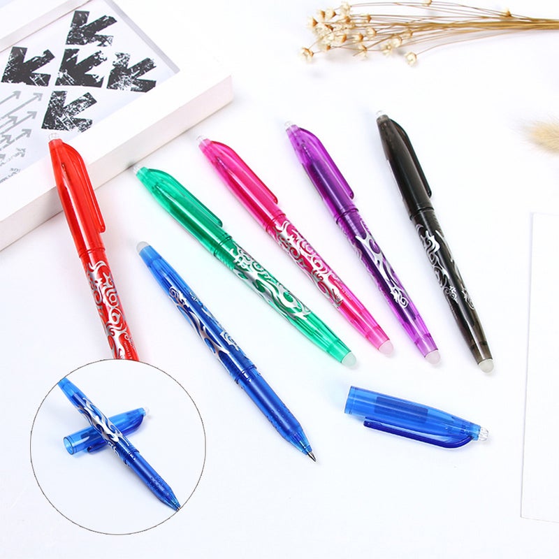 قلم جل قابل لمسح رصاصي 0.5 مم للمدارس والمكاتب - بنفسجي - Image 5