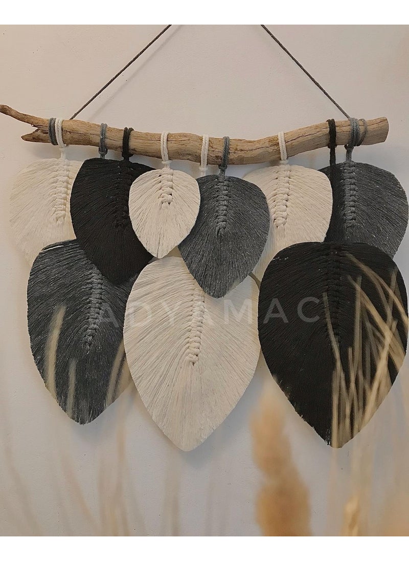 Ninastore Macrame Decorative Wall Ornament Leaf Model Stylish Design 