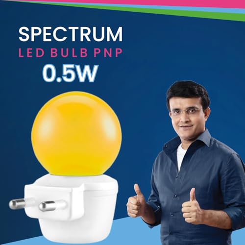 MAGIK Spectrum LED Night Lamp | 0.5W Yellow Light | Plug & Play | Energy Efficient | Ideal for Bedroom, Kids Room, Living Room - Image 2