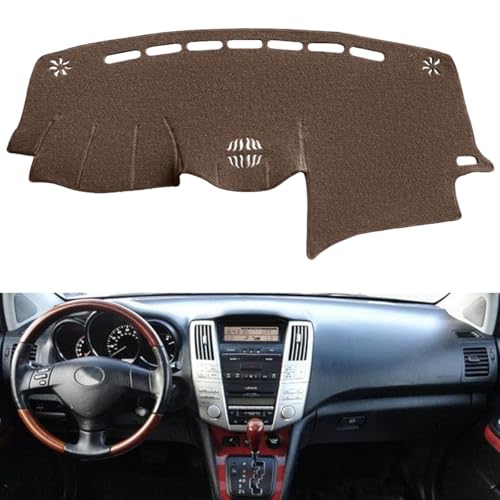 Fcovergurus Dash Cover Mat Custom Fit for 2004-2006 Lexus RX330,2007-2009 RX350, 2006-2008 RX400h, Dashboard Cover Pad Carpet Protector (Dark Brown) F82 - Image 2