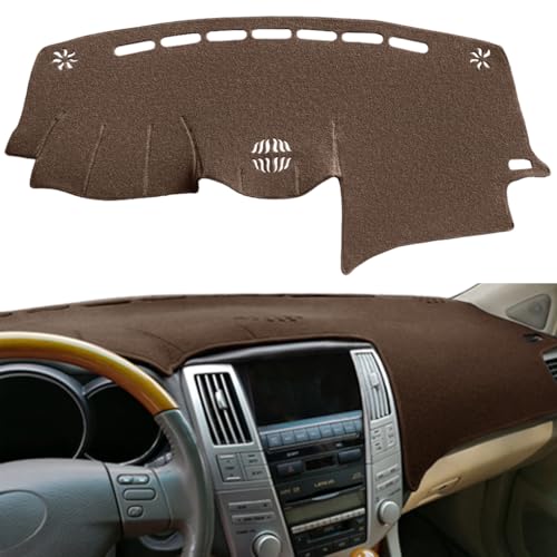 Fcovergurus Dash Cover Mat Custom Fit for 2004-2006 Lexus RX330,2007-2009 RX350, 2006-2008 RX400h, Dashboard Cover Pad Carpet Protector (Dark Brown) F82 - Image 1