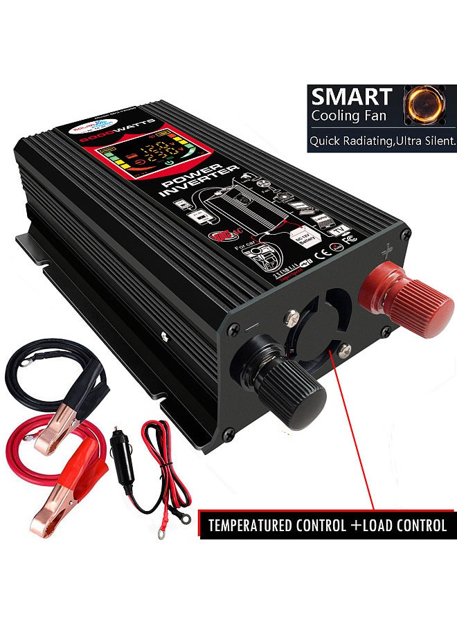 Generic Modified Sine Wave Inverter High Frequency 6000W Power Watt Power Inverter DC 12V to AC  220V Converter Car Power Charger Inverter  - Image 5