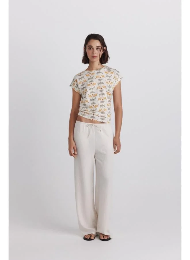 Springfield Printed T-shirt with buttons