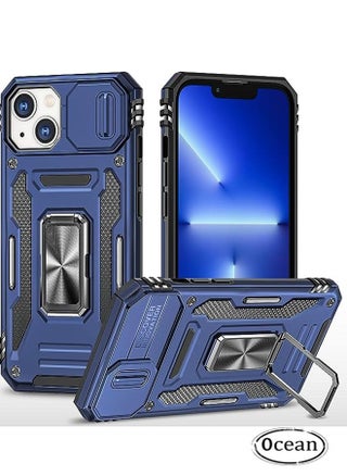 iPhone 15 Plus Case, Slide Camera Cover, Built-in 360° Rotate Ring Kickstand, Military Grade Shockproof Test, Heavy Duty Shockproof Protective Case for iPhone 15 Plus 6.7 Inch (Blue) - pzsku/ZC45567E82BA6EF051EE1Z/45/_/1692426654/6924ba96-eb00-415b-9a57-cf740d1a8ce0
