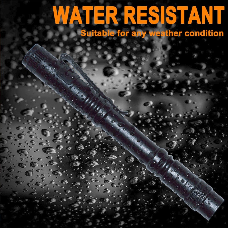 Beieverluck 20 Pack Pen Light Flashlight Mini Small Flashlight with Clip Waterproof LED Pocket Pen Flashlights for Camping, Inspection, Work, and Emergency(Large,Black) - Image 3