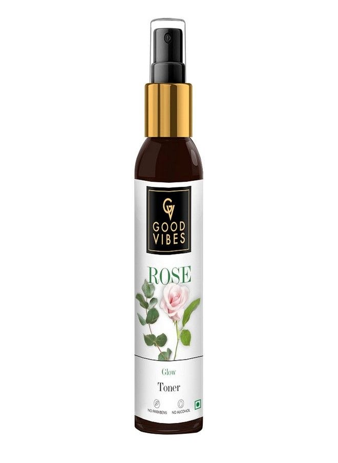 Good Vibes - Good Vibes Rose Glow Toner 120 ml, Hydrating Light Weight Anti Ageing Nourishing Moisturizing Brightening Revitalising for All Skin Types, Natural, No Alcohol, Parabens & Sulphates, No Animal Testing - Image 1