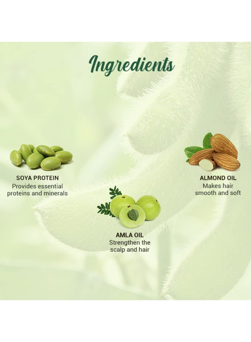 بيوتيك شامبو شامبو بروتين الصويا الحيوي بلسم للشعر الجاف التالف يعمل على إصلاح الشعر الجاف التالف، توازن درجة الحموضة شعر لامع يمنع بهتان اللون 190 مل - Image 3