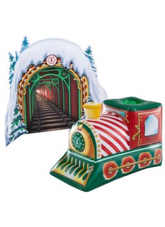The Elf on the Shelf Scout Elves at Play Peppermint Train Ride. Inflatable Train for Fun Arrival Scenes! - Scout Elf Not Included