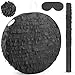 Abilat Black Round Pinata with Stick Blindfold and Confetti DIY Blank Pinata for Adults Kids Birthday Party Supplies Christmas Carnivals Decorations - Image 2
