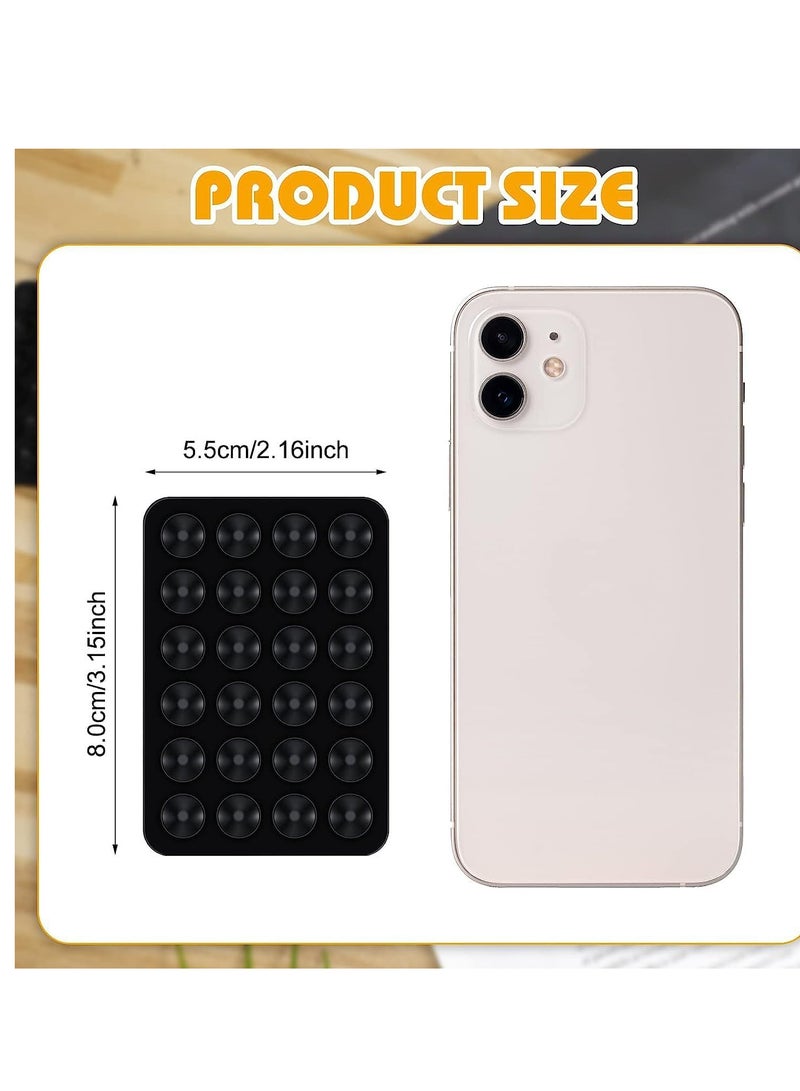 Suction Phone Case Mount, Sillicon Adhesive Phone Accessory  Hands-Free Fidget Toy Mirror Shower Phone Holder, Tiktok Videos and Selfies (Black) - Image 2