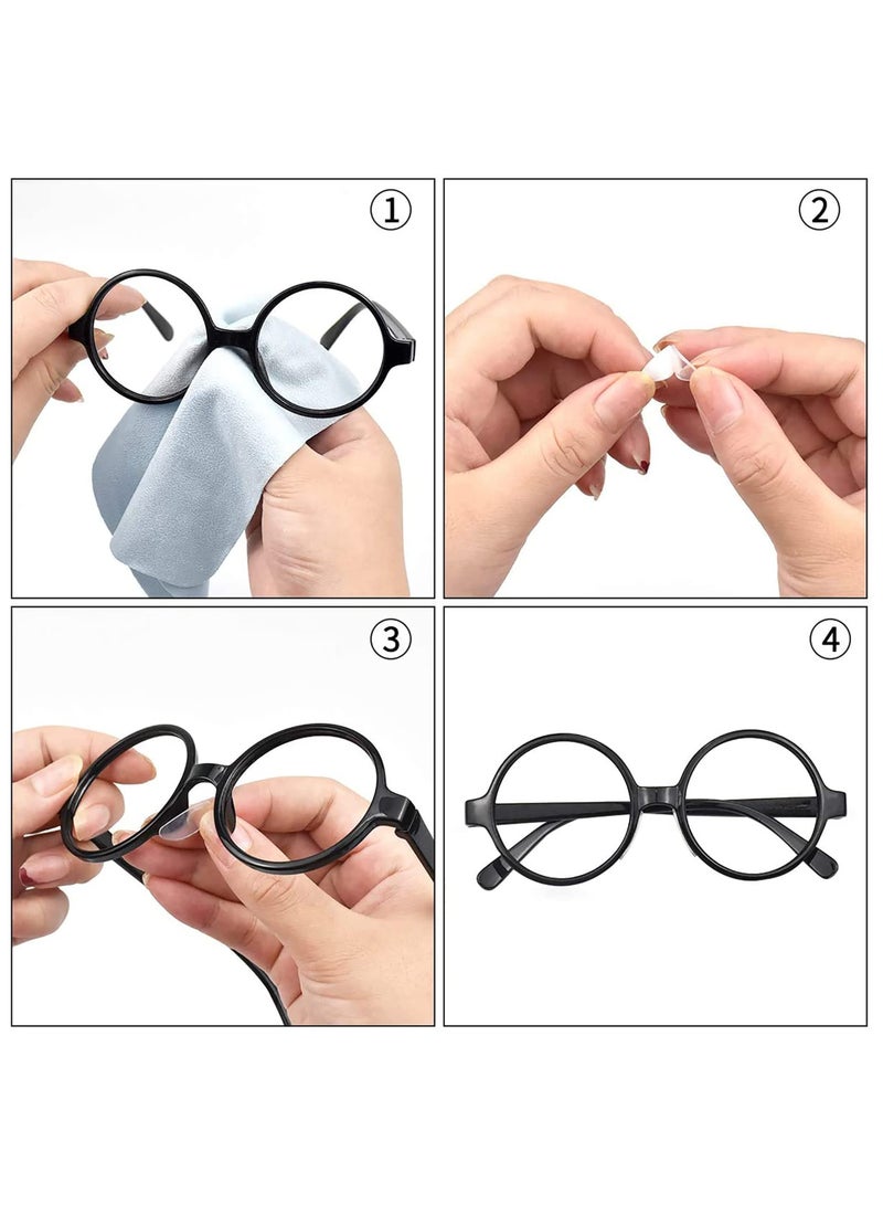 سونسر 20 زوج من السيليكون اللين على شكل حرف د وسائد الأنف اللاصقة للنظارات لإيقافهم من الانزلاق على الأنف - Image 4