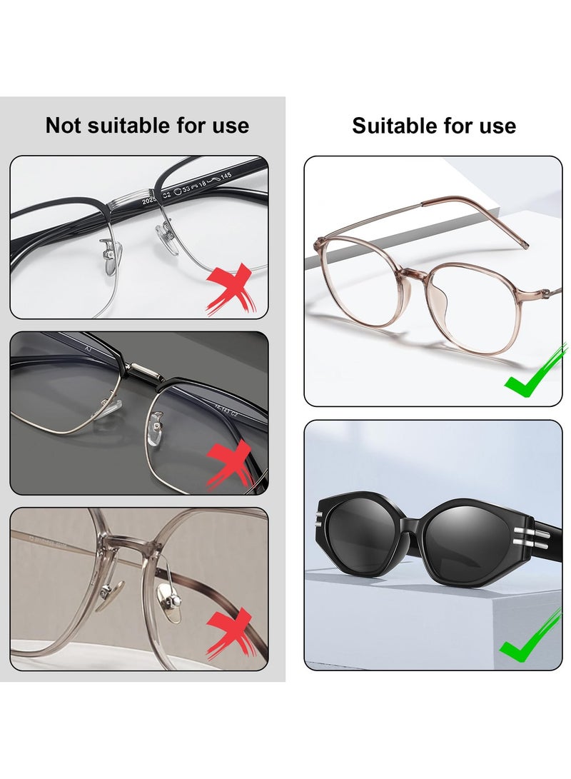 سونسر 20 زوج من السيليكون اللين على شكل حرف د وسائد الأنف اللاصقة للنظارات لإيقافهم من الانزلاق على الأنف - Image 3