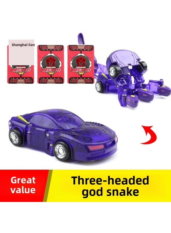 Magic Car God Toy South Korea Genuine Full Set Of Weijia Car Magic Adventures Of Meng Meng League Truck Battle W-Color:Shocking Statues - Image 4