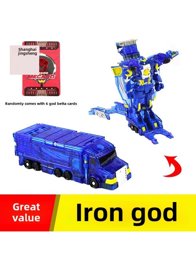 Magic Car God Toy South Korea Genuine Full Set Of Weijia Car Magic Adventures Of Meng Meng League Truck Battle W-Color:Shocking Statues - Image 3