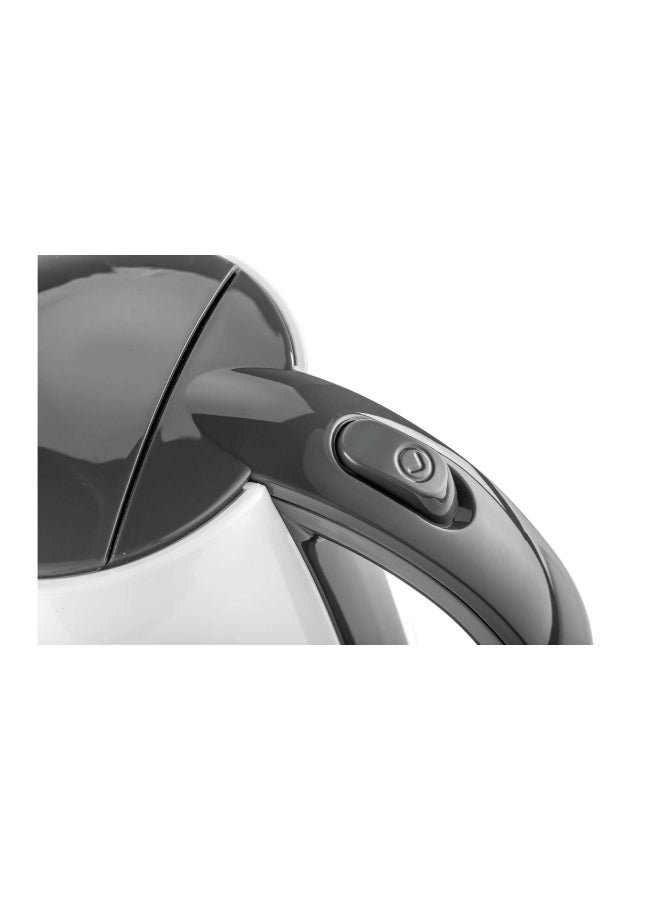 BLACK+DECKER Cordless Electric Kettle, Quick Boiling, Lightweight Design, 360° Swivel Base, Auto Shut-Off, Boil-Dry Protection, Concealed Heating Plate, 1.7 L 2200 W JC70-B5 White/Grey - Image 5