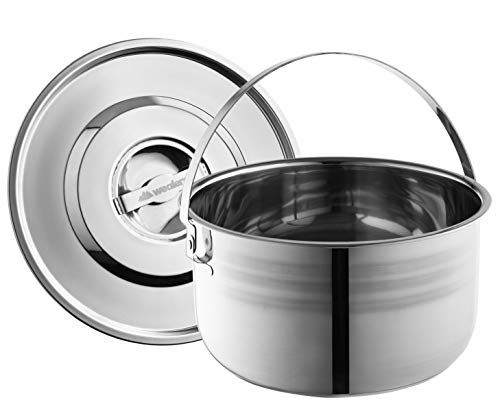 Wealers Camping Cookware Set - Compact Stainless Steel Campfire Cooking Pots and Pans | Combo Kit with Travel Tote Bag | Rugged Outdoor 4 Pc Cook Set for Hiking | Barbecues | Beach | Hiking Gear - Image 2