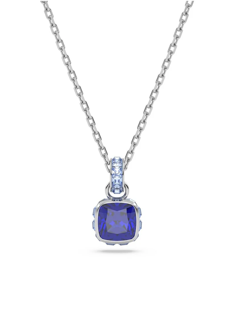 SWAROVSKI September Birthstone Pendant Rhodium Plated Necklace