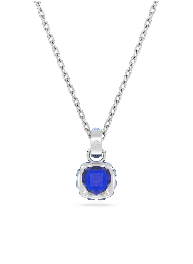 SWAROVSKI September Birthstone Pendant Rhodium Plated Necklace