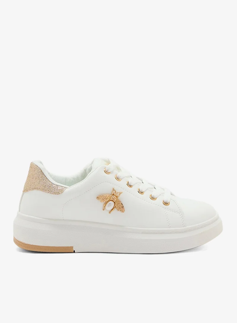 Ginger Bee Metal Trim Sneaker