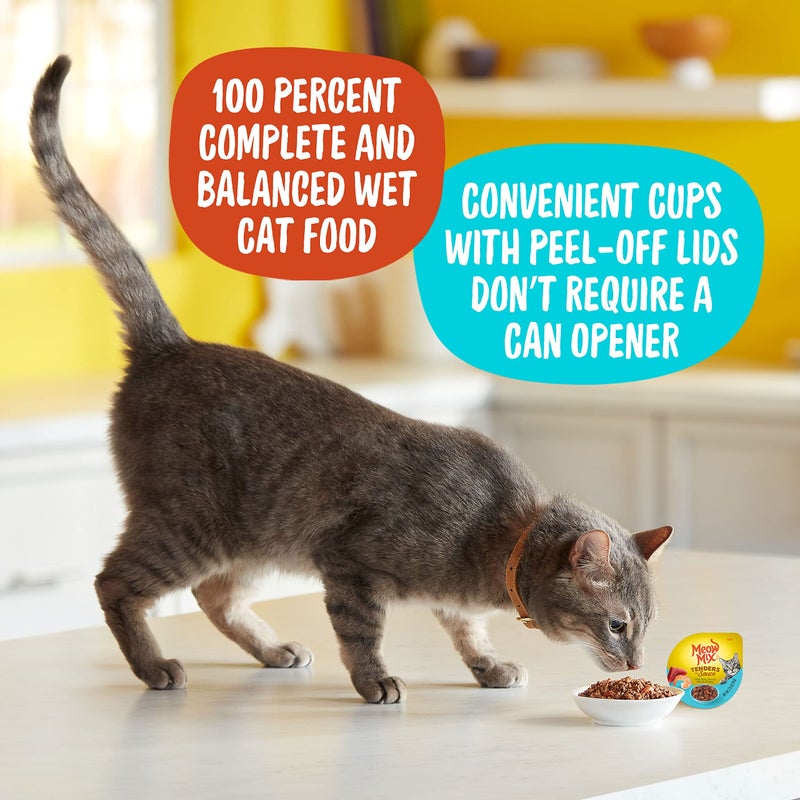 Meow Mix Tenders in Sauce Wet Cat Food, Tuna & Shrimp, 2.75 Ounce Cup (Pack of 12) - Image 3