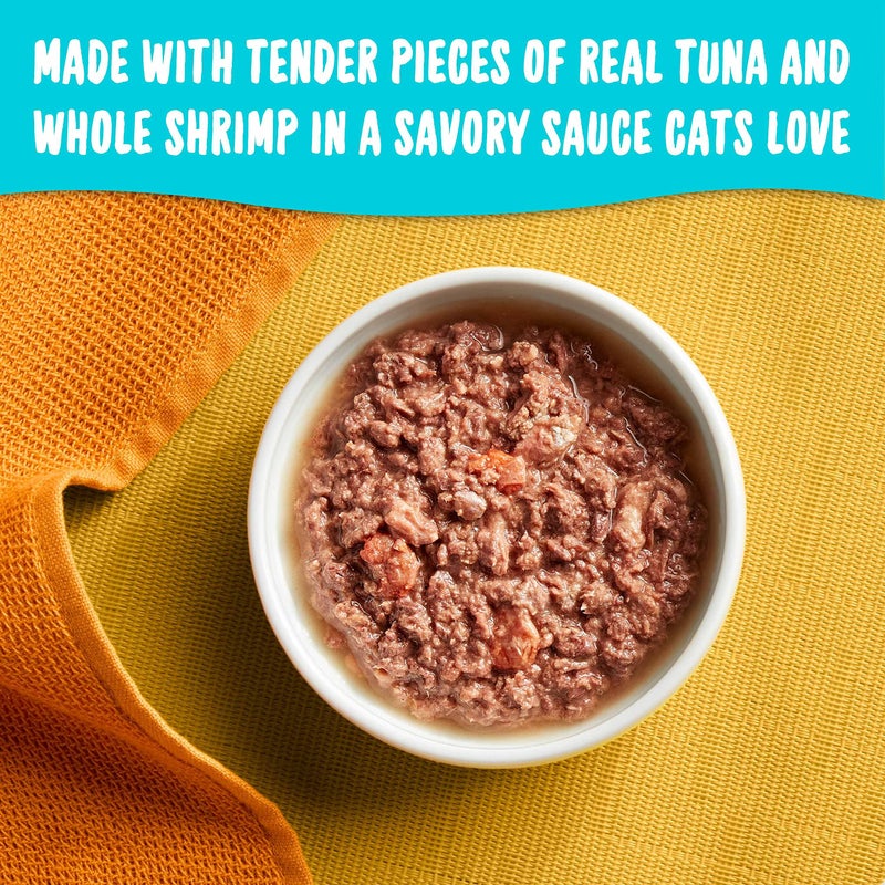 Meow Mix Tenders in Sauce Wet Cat Food, Tuna & Shrimp, 2.75 Ounce Cup (Pack of 12) - Image 2