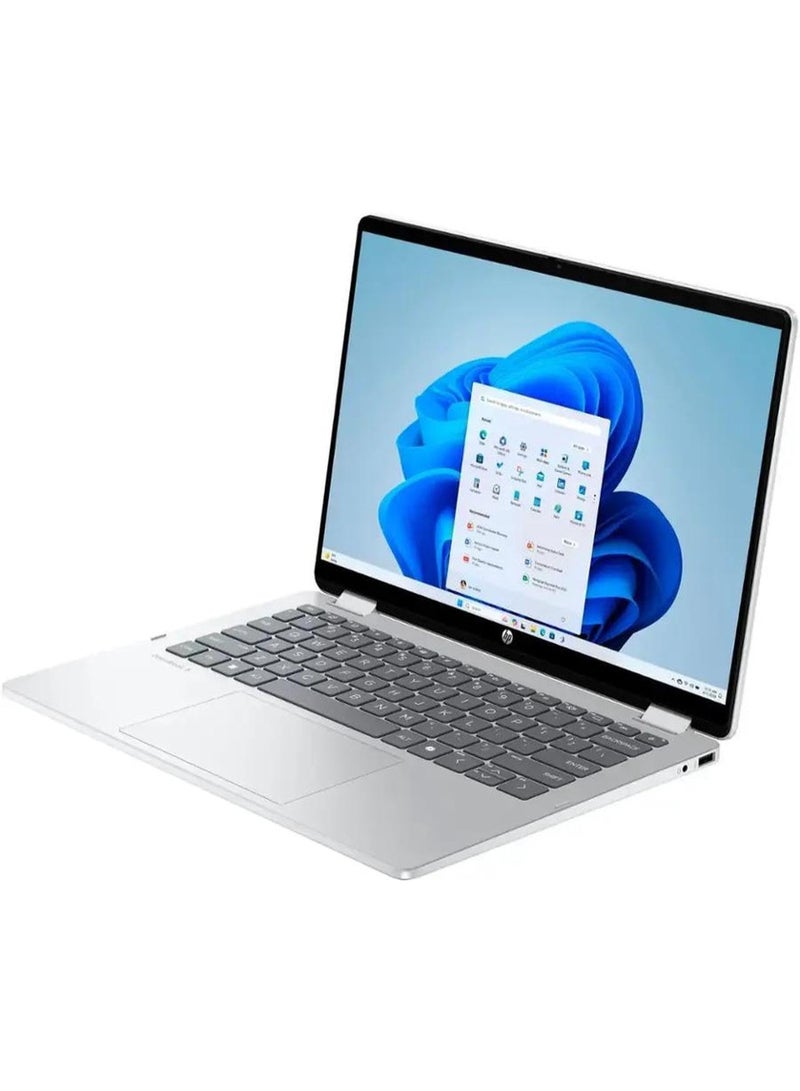 HP OmniBook 5 Flip 2-in-1 14" FHD+ Touch Screen Laptop |Intel Core 7 150U|Intel Graphics| Copilot |Backlit| 16GB RAM DDR5 | 512GB SSD |Windows 11 Pro |Lifetime Office | English silver - Image 5