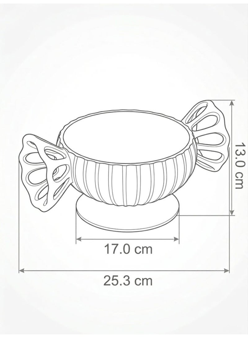 3D BROTHERS Candy-Shaped Serving Bowl with Stable Base – Elegant Single Piece - Image 4