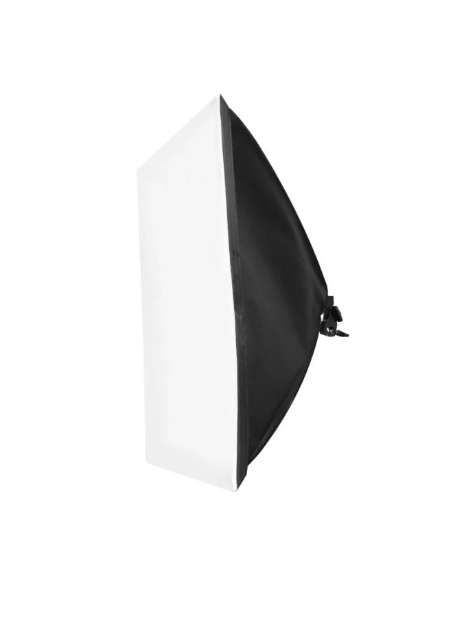 Live Fill Light Net Red Single Lamp Holder Power Supply Photography Soft Light Box Indoor Live Portrait Clothing Shooting Fill Light-Light Source Color:50*70 Single Lamp Holder Soft Light Box (without Bulb)  - Image 5