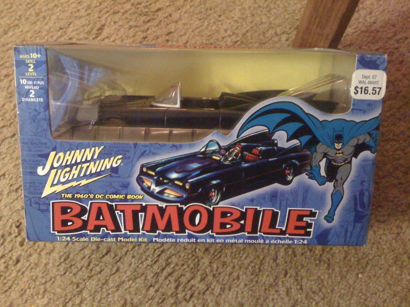 Johnny Lightning DC Comic Book 1960's Diecast 1/24 Batmobile Model - Image 1
