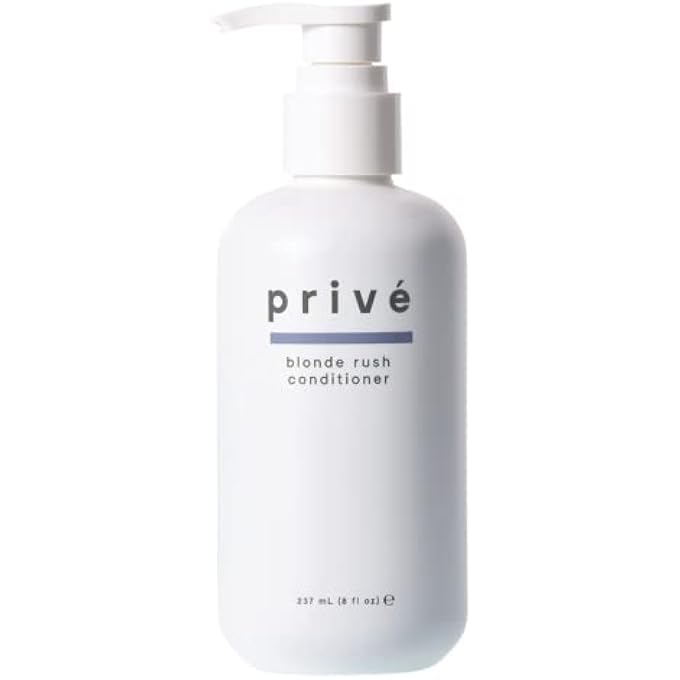PRIVE (240ML) - BLONDE RUSH CONDITIONER ( 8 FLUID OUNCE / 237 MILLILITRE )-UNPARALLELED SHINE & NOURISHMENT TO YOUR BLONDE HAIR TO KEEP YOUR BLONDE CATWALK COOL AND FABULOUS - Image 1