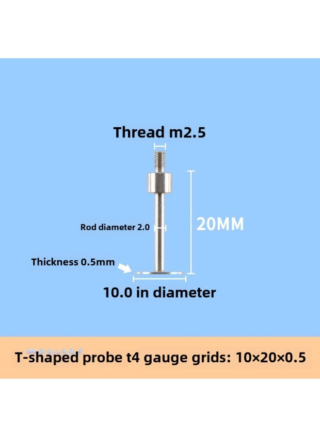 # Dial Indicator Needle Flat Tip Measuring Special-shaped Gauge Needle Curved Gauge Measuring Table. Thousands Of Minutes Meter High-Color:Cyan  - Image 1