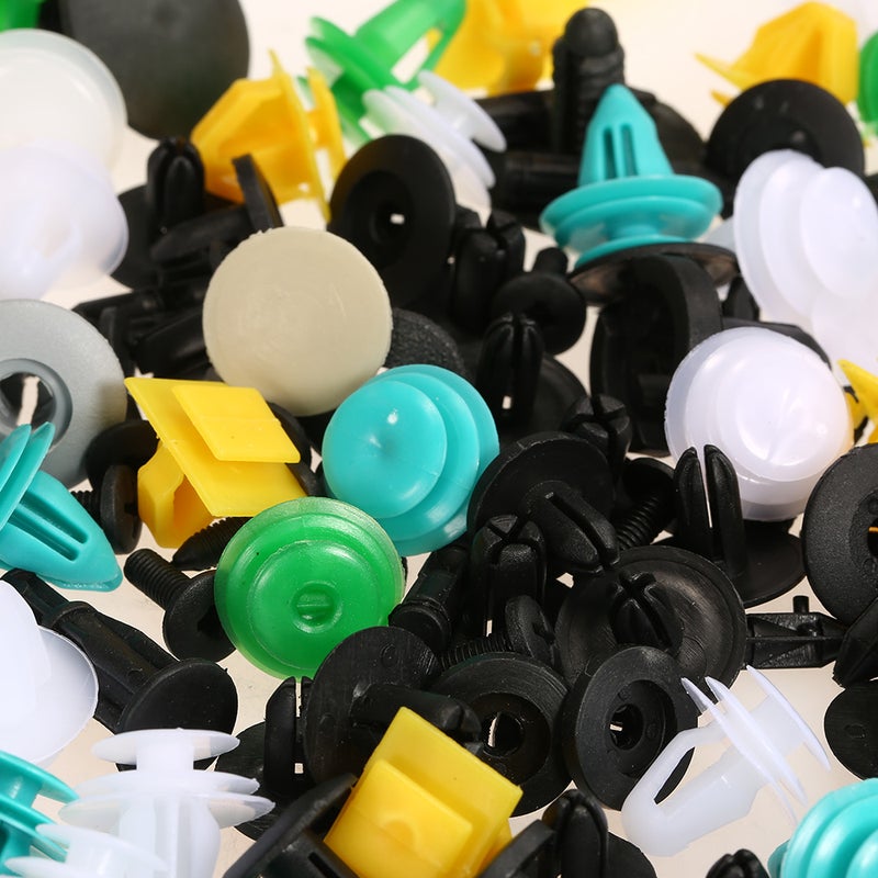 Auto Fastener Clips 100PCS Car Mixed Universal Door Trim Panel Rivet Bumper Plastic Clip Car Retainer Clips Car Accessories for All Car - Image 2