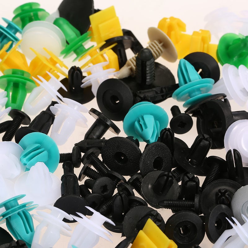 Auto Fastener Clips 100PCS Car Mixed Universal Door Trim Panel Rivet Bumper Plastic Clip Car Retainer Clips Car Accessories for All Car - Image 4