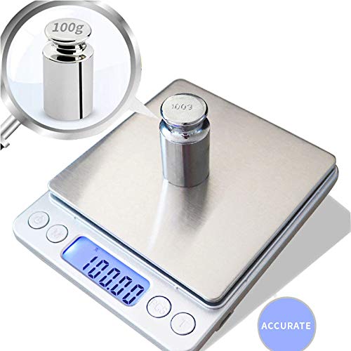Orrda Digital LCD Light Table Top Weighing Scale for Jewelry and Kitchen Weight Machine 01 g500 gm Silver - Image 5
