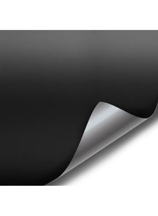 VViViD Black Matte Cast Decal Automotive Use Bubble and Air-Free Car Wrap Vinyl Large Roll 3MIL-8 (5ft x 5ft) - Image 1