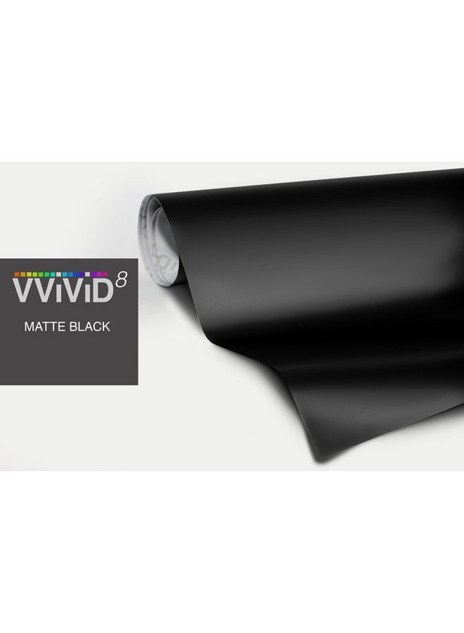 VViViD Black Matte Cast Decal Automotive Use Bubble and Air-Free Car Wrap Vinyl Large Roll 3MIL-8 (5ft x 5ft) - Image 3