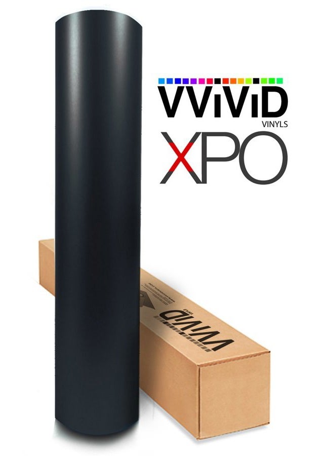 VViViD Black Matte Cast Decal Automotive Use Bubble and Air-Free Car Wrap Vinyl Large Roll 3MIL-8 (5ft x 5ft) - Image 2