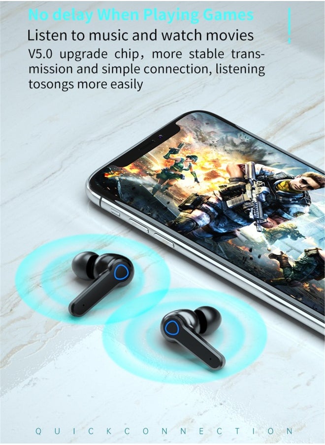 Generic - TWS  wireless bluetooth headset touch sports in-ear headset waterproof noise reduction binaural bluetooth 5.1 headset wireless earbuds true wireless compatible apple Suitable for Android and other sys - Image 1