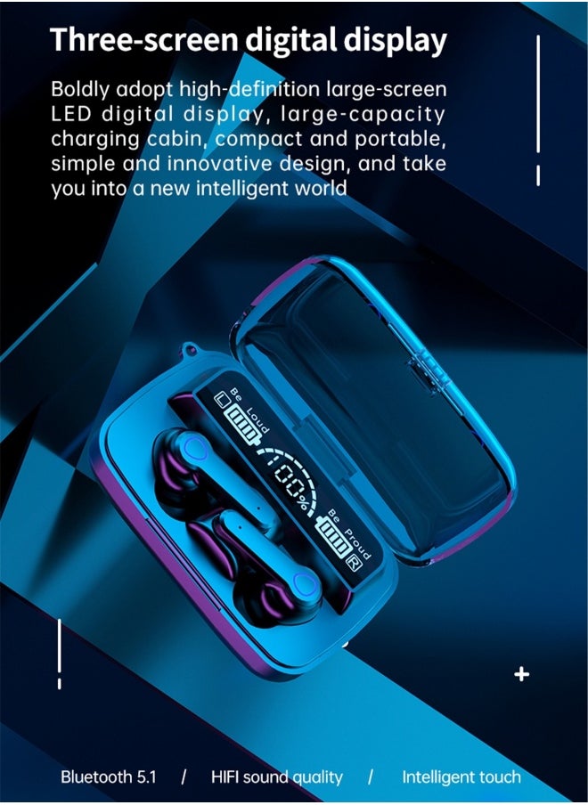 Generic - TWS  wireless bluetooth headset touch sports in-ear headset waterproof noise reduction binaural bluetooth 5.1 headset wireless earbuds true wireless compatible apple Suitable for Android and other sys - Image 1