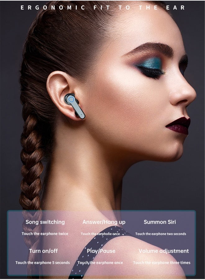 Generic - TWS  wireless bluetooth headset touch sports in-ear headset waterproof noise reduction binaural bluetooth 5.1 headset wireless earbuds true wireless compatible apple Suitable for Android and other sys - Image 1