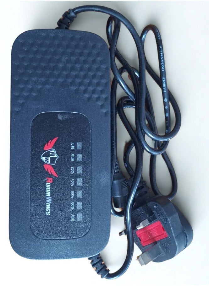 ROHAN WINGS Electric Scooter Charger, 48V 2A Power Adapter Charger, with LED Charging Indicator for Rohan Wing Scooters, Fast Charging  - Image 1
