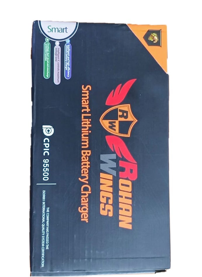 ROHAN WINGS Electric Scooter Charger, 48V 2A Power Adapter Charger, with LED Charging Indicator for Rohan Wing Scooters, Fast Charging  - Image 2
